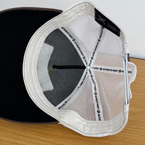 Hooey Western Original cap baseball snap back trucker hat brown yellow white - Picture 7 of 9